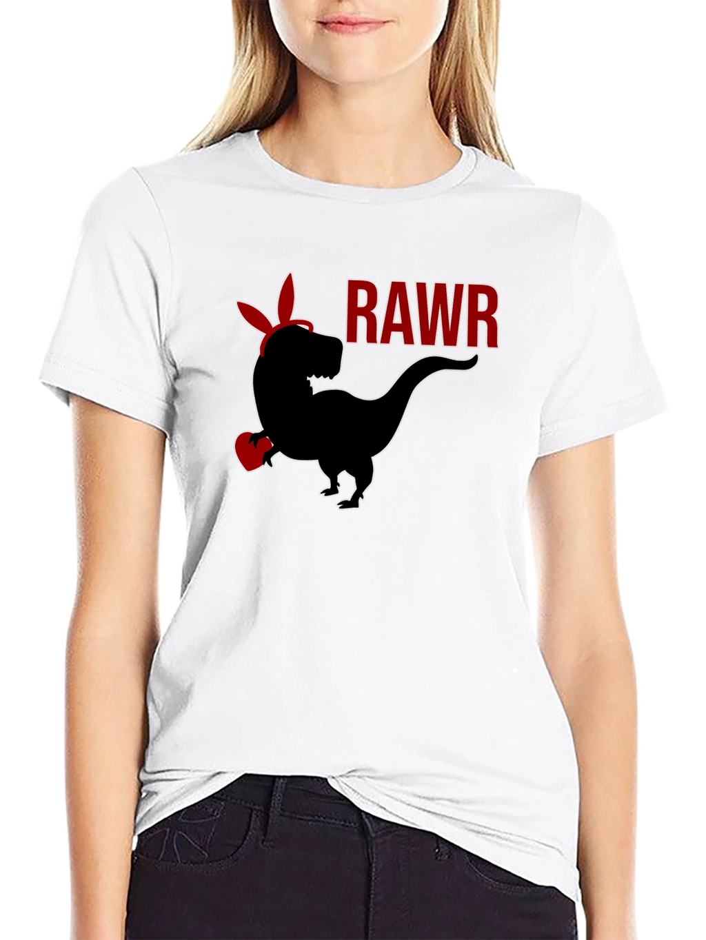 Rawr Dinosaur T-Shirt - Black