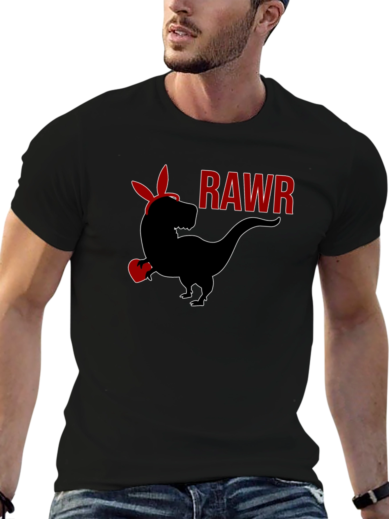 Rawr Dinosaur T-Shirt - Black