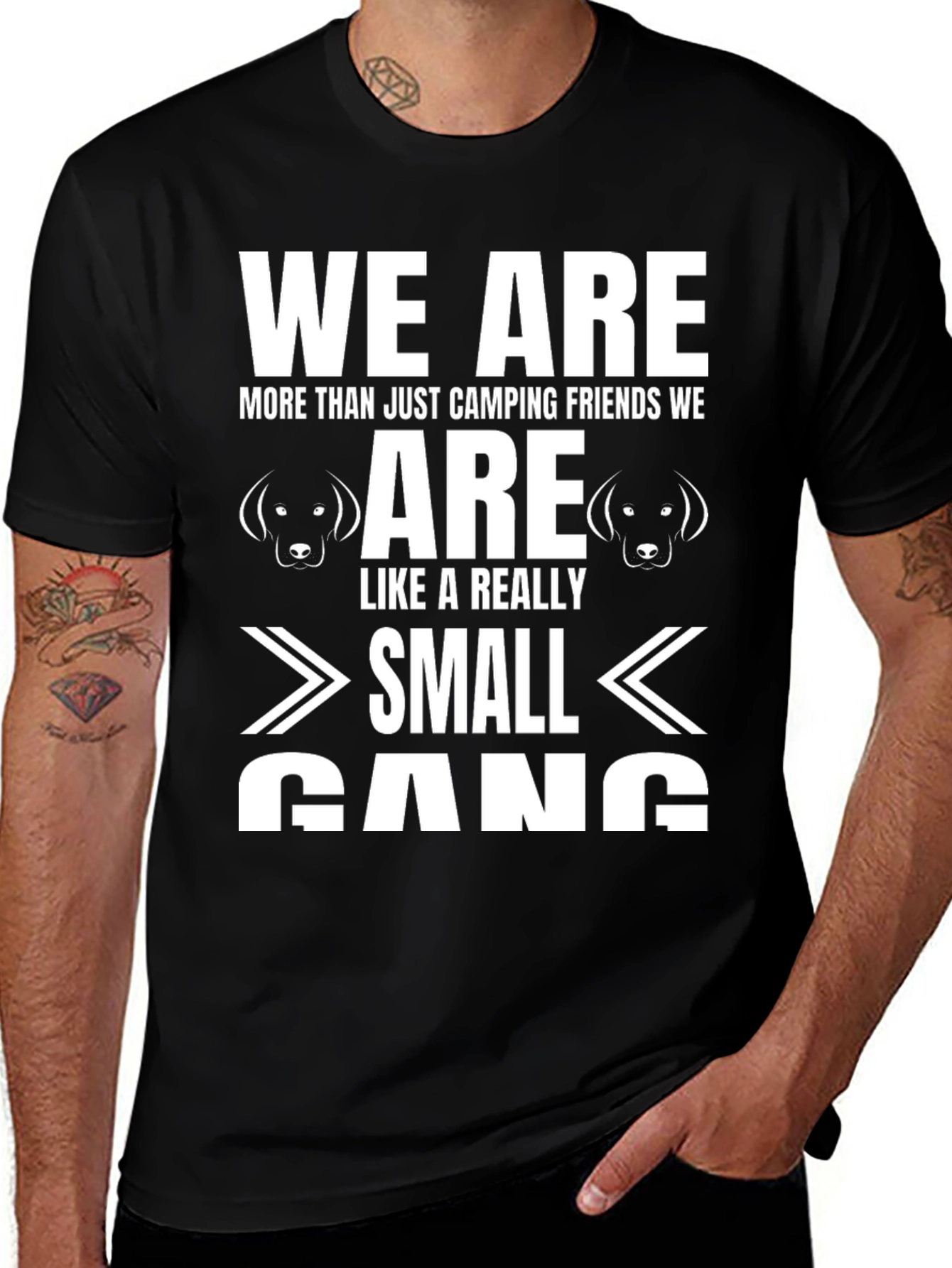Camping Friends Small Gang Graphic Tee