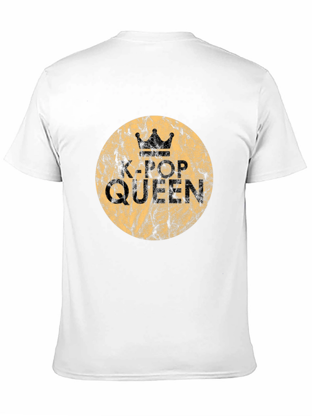 K-Pop Queen Graphic Tee - Stylish Black Cotton T-Shirt