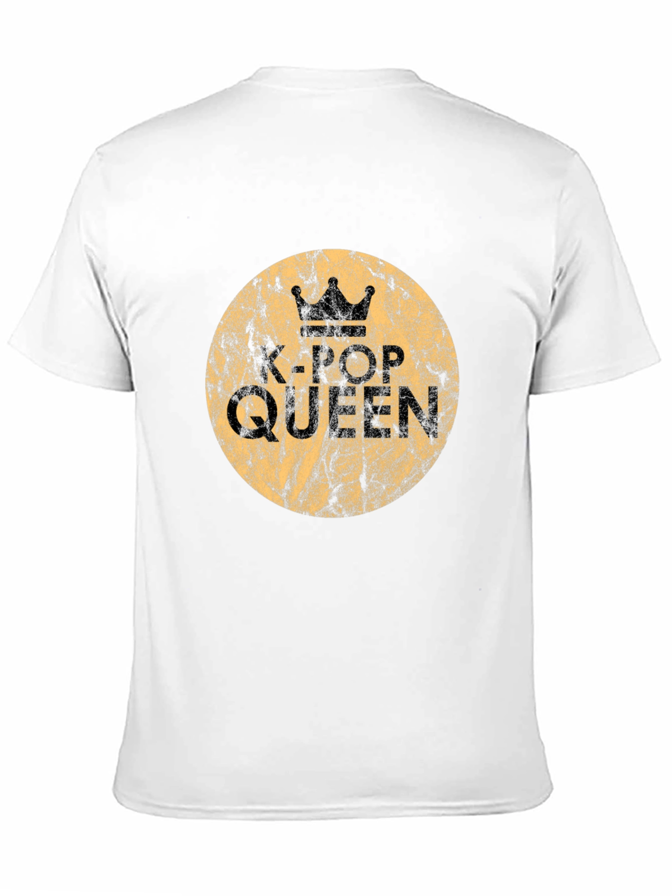 K-Pop Queen Graphic Tee - Stylish Black Cotton T-Shirt