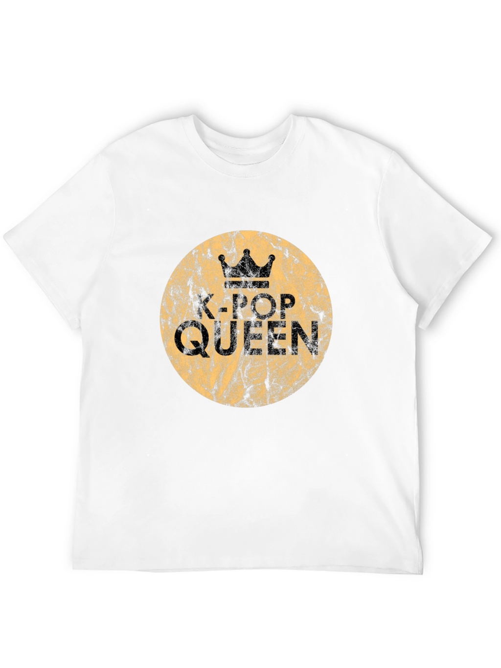 K-Pop Queen Graphic Tee - Stylish Black Cotton T-Shirt