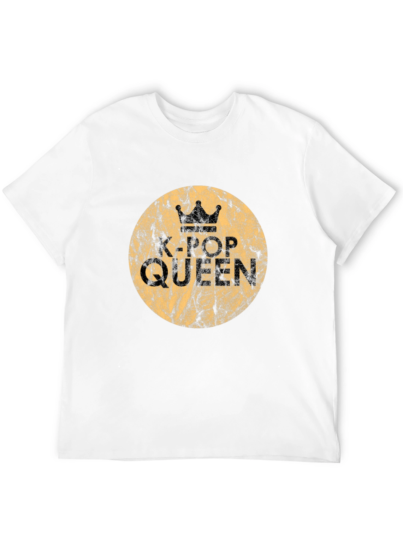 K-Pop Queen Graphic Tee - Stylish Black Cotton T-Shirt