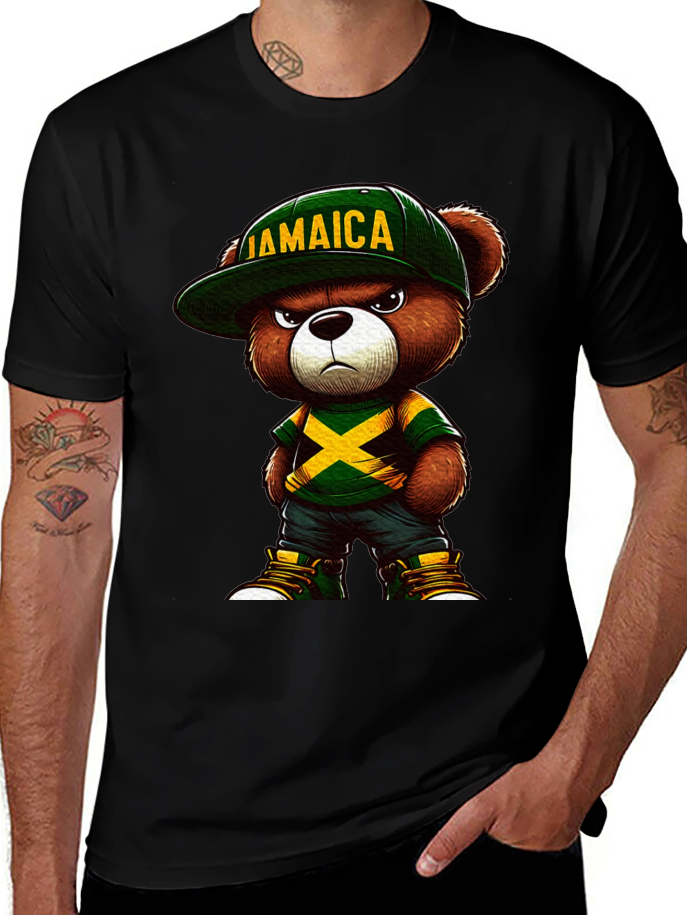 Jamaican Bear Graphic Tee