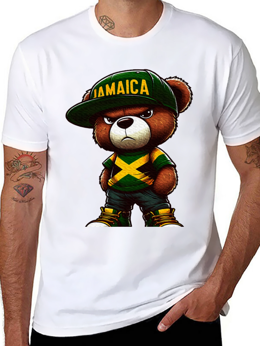 Jamaican Bear Graphic Tee