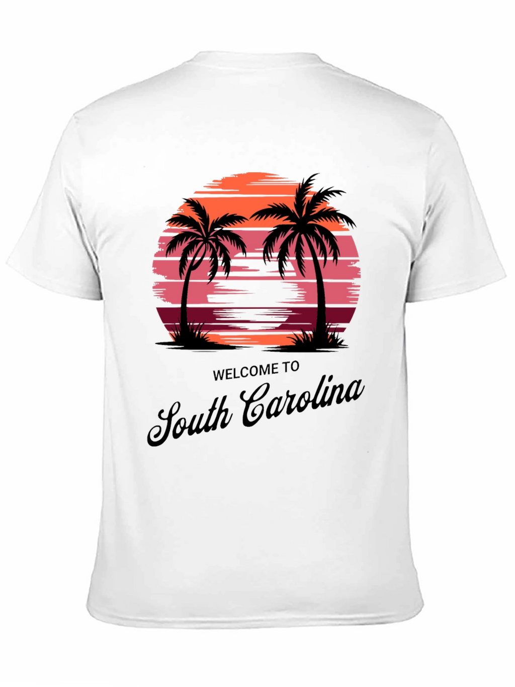 South Carolina Palm Tree Sunset Graphic Tee