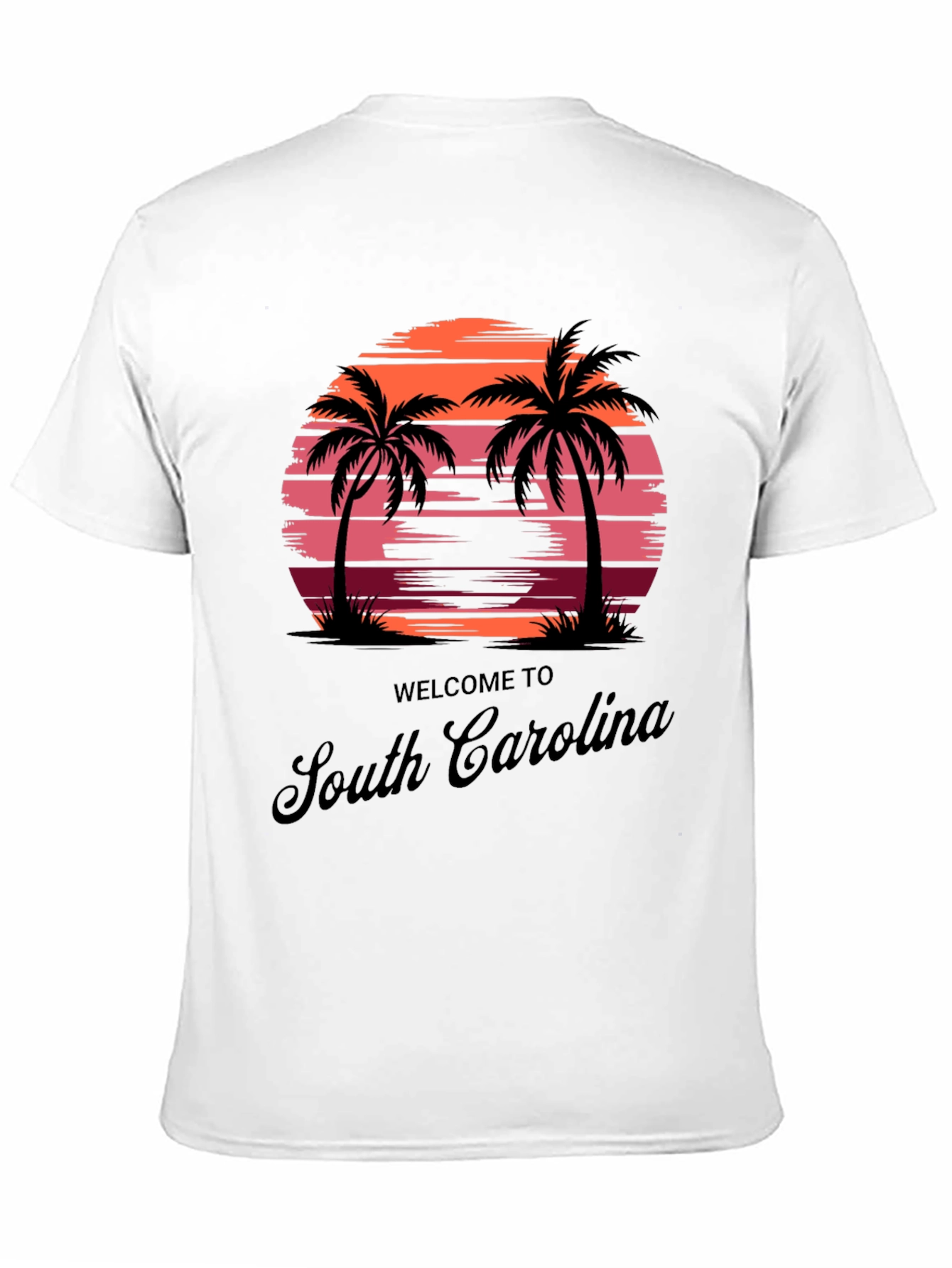 South Carolina Palm Tree Sunset Graphic Tee
