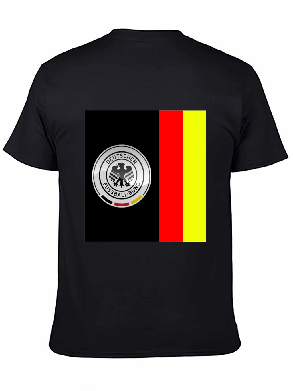 Germany Soccer Team Graphic Tee - Black Cotton Shirt