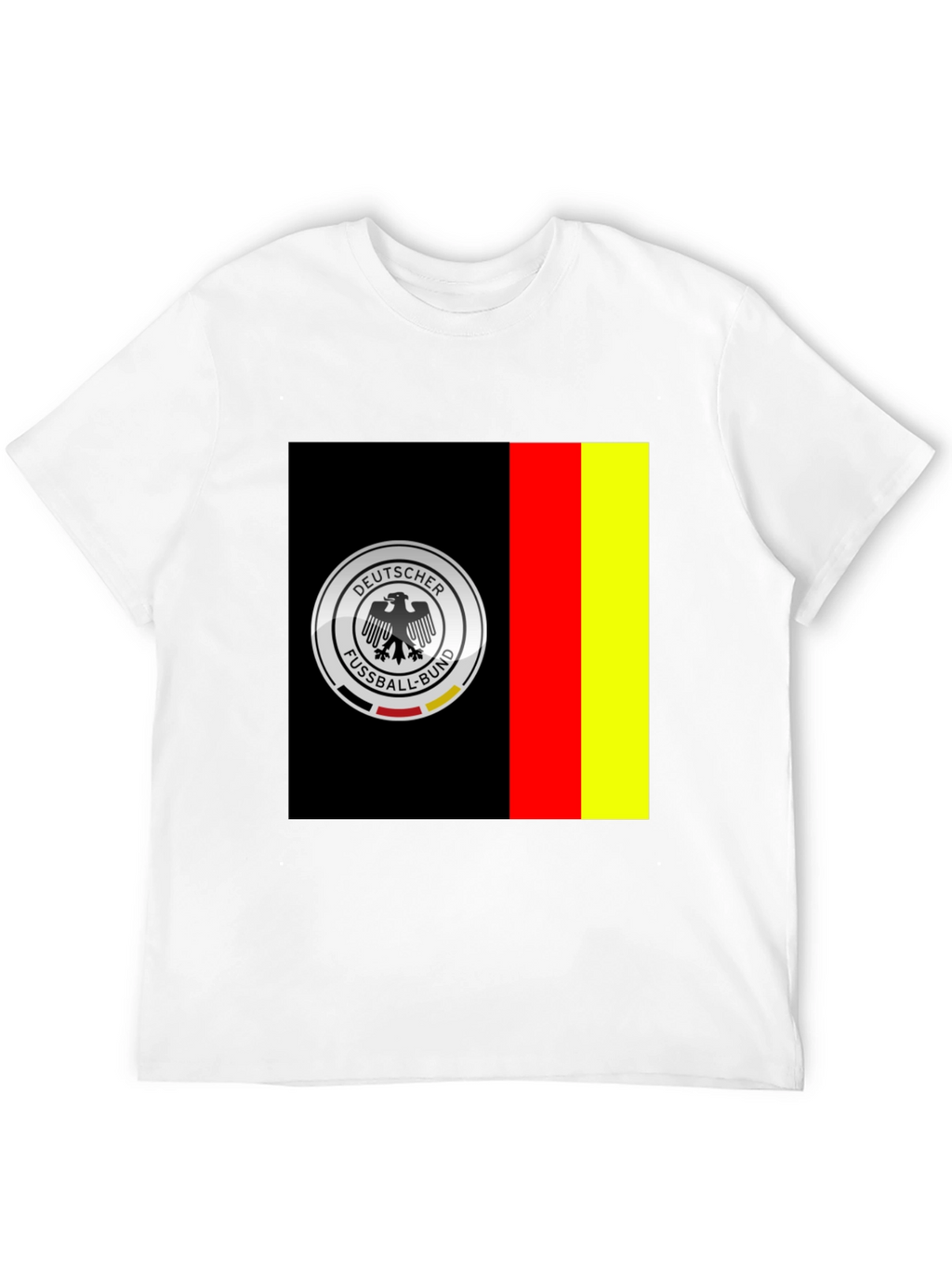 Germany Soccer Team Graphic Tee - Black Cotton Shirt