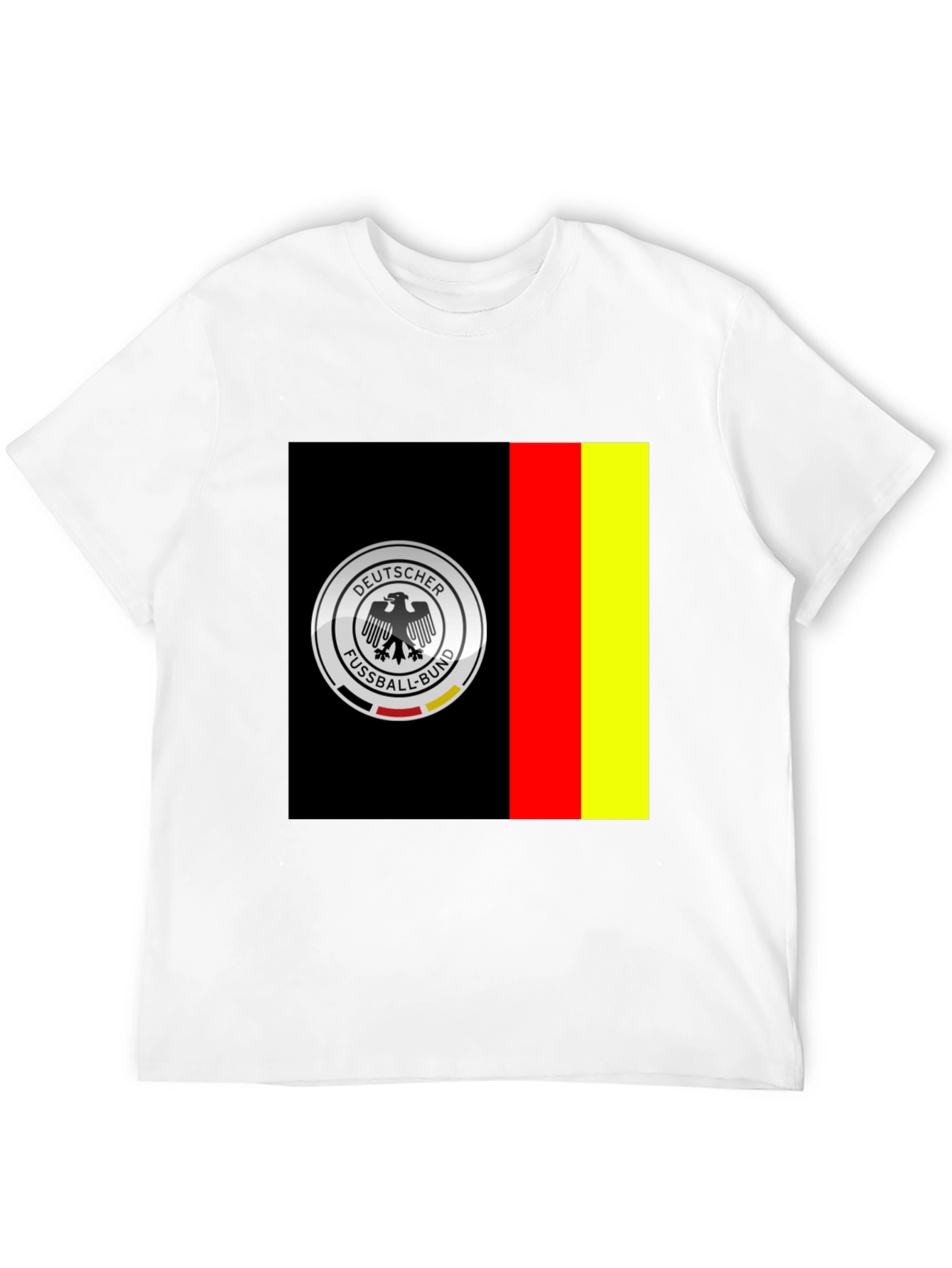 Germany Soccer Team Graphic Tee - Black Cotton Shirt