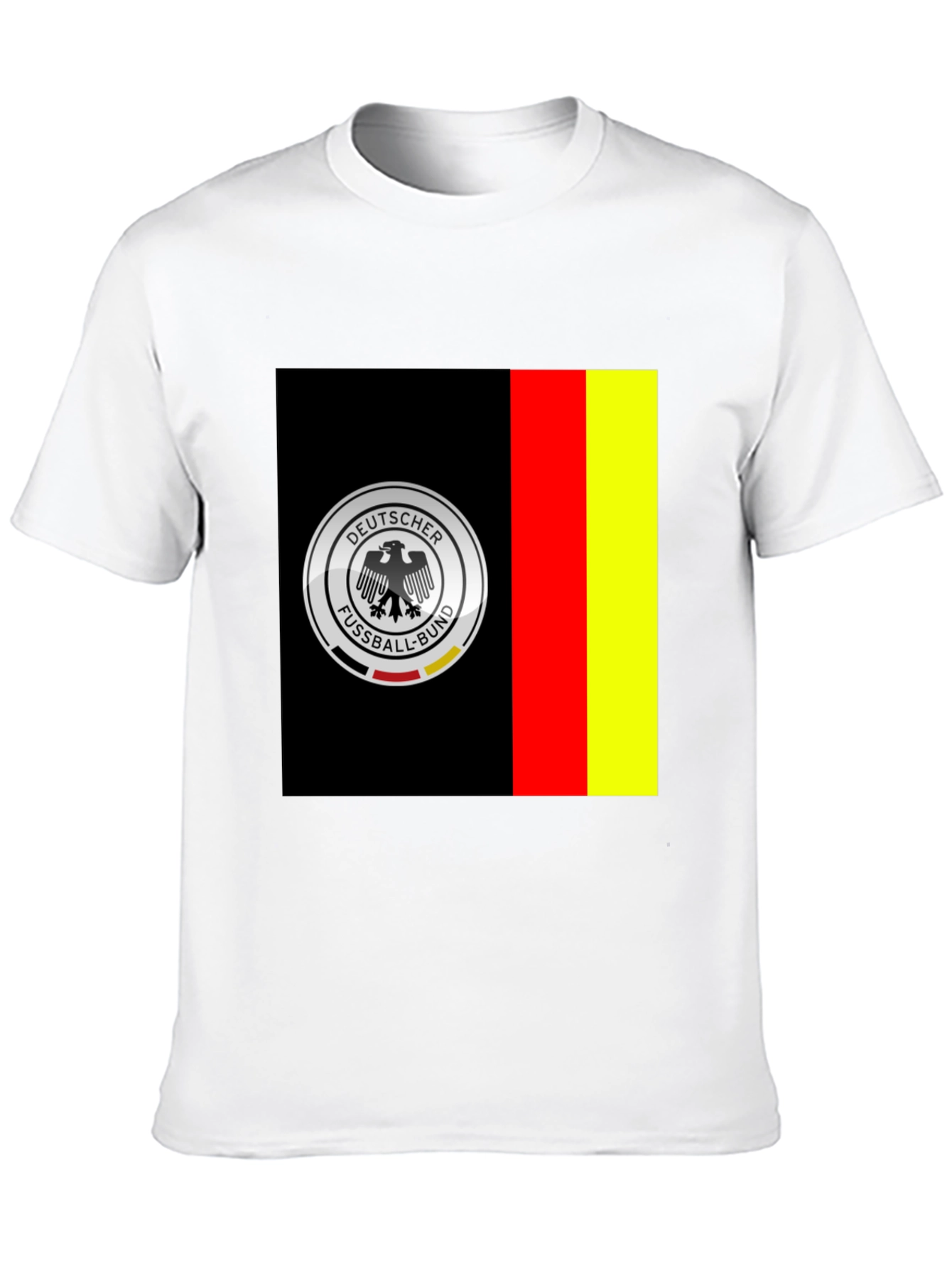 Germany Soccer Team Graphic Tee - Black Cotton Shirt