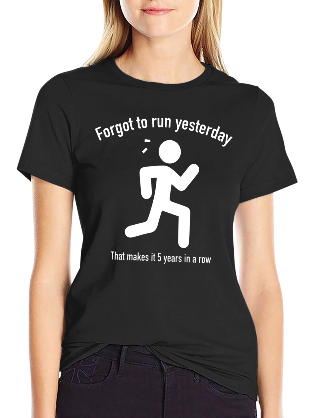 Funny Running T-Shirt: Forgot to Run Yesterday!