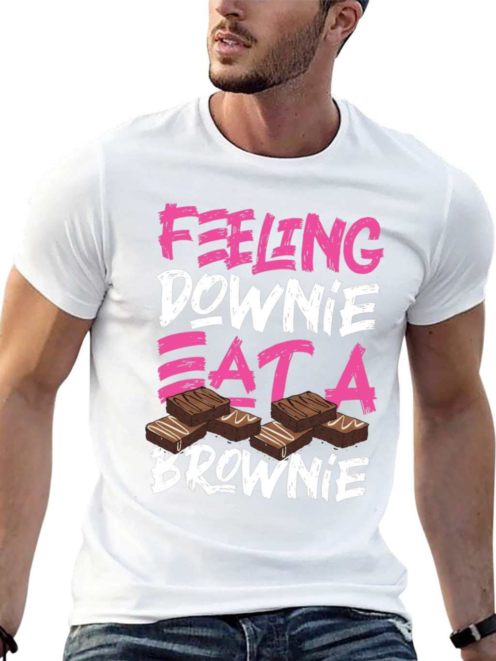 Feeling Downie Eat A Brownie T-Shirt
