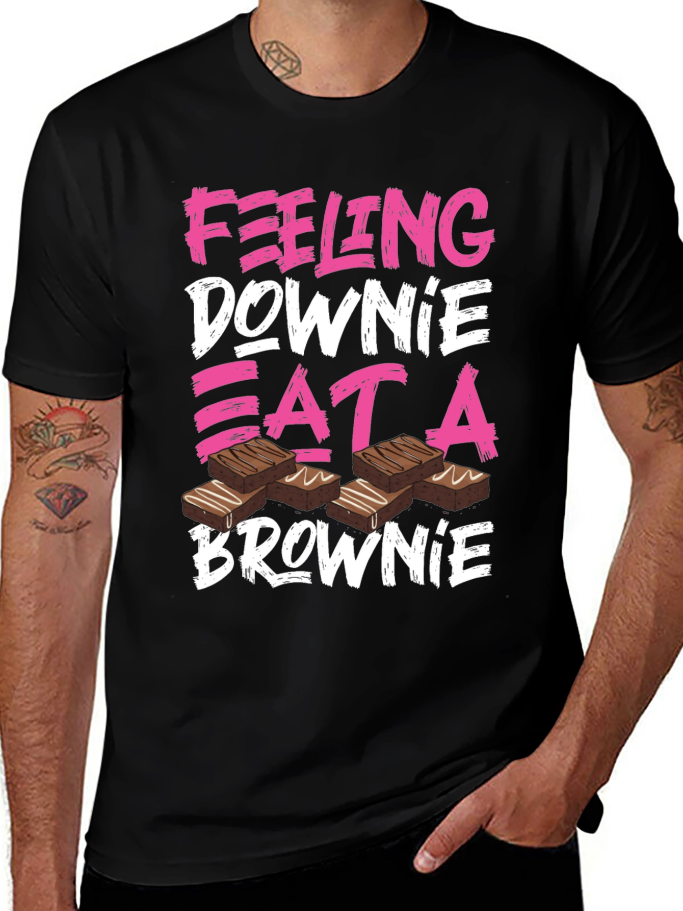 Feeling Downie Eat A Brownie T-Shirt
