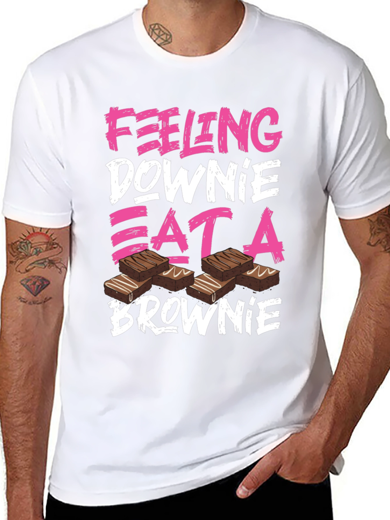 Feeling Downie Eat A Brownie T-Shirt