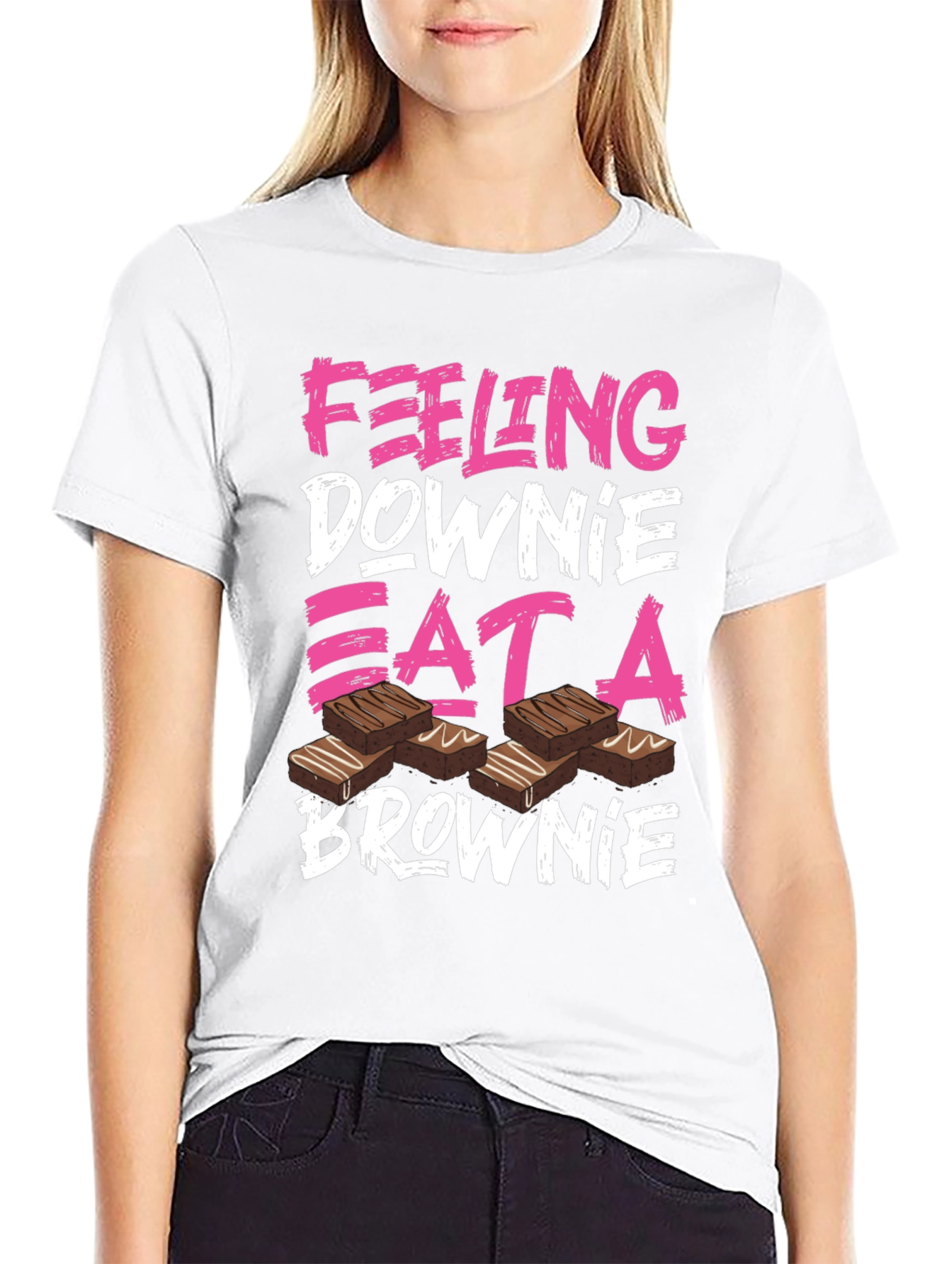 Feeling Downie Eat A Brownie T-Shirt