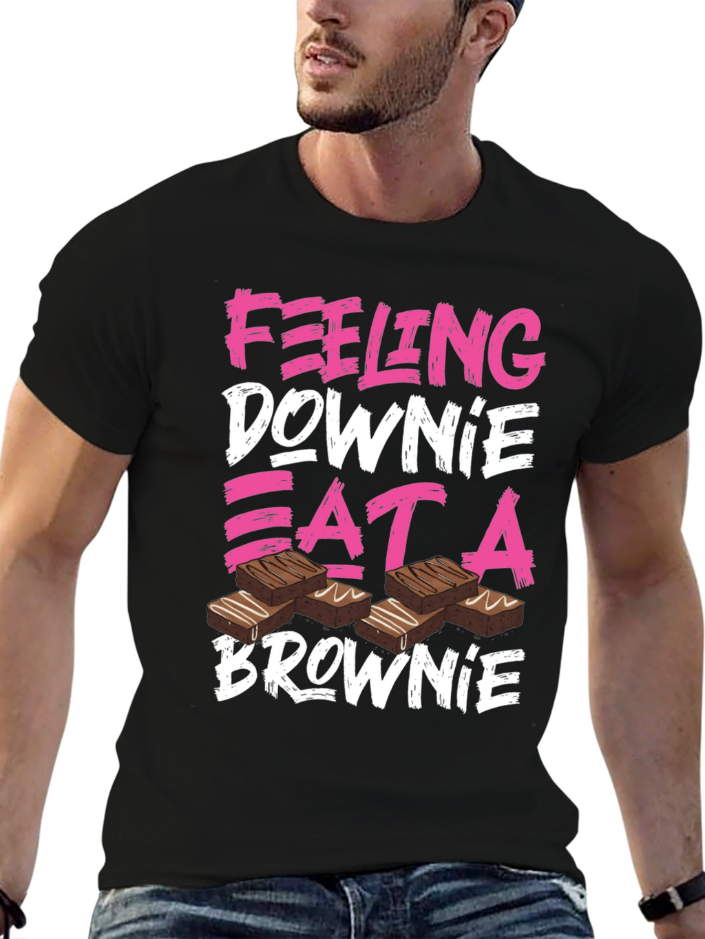 Feeling Downie Eat A Brownie T-Shirt