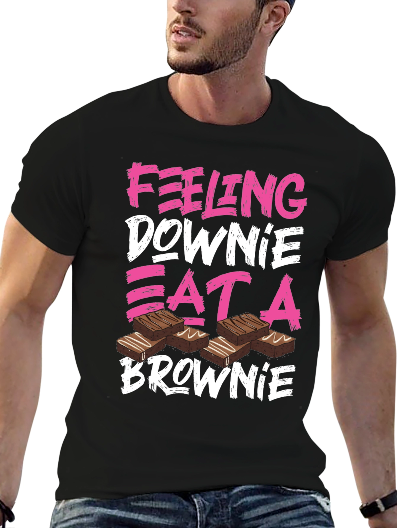 Feeling Downie Eat A Brownie T-Shirt