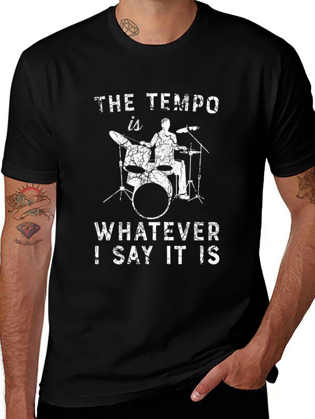 The Tempo T-Shirt - Drummer Humor Tee