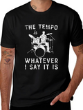 The Tempo T-Shirt - Drummer Humor Tee
