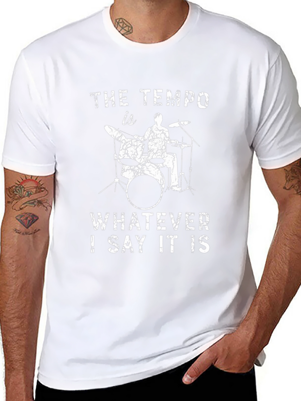The Tempo T-Shirt - Drummer Humor Tee