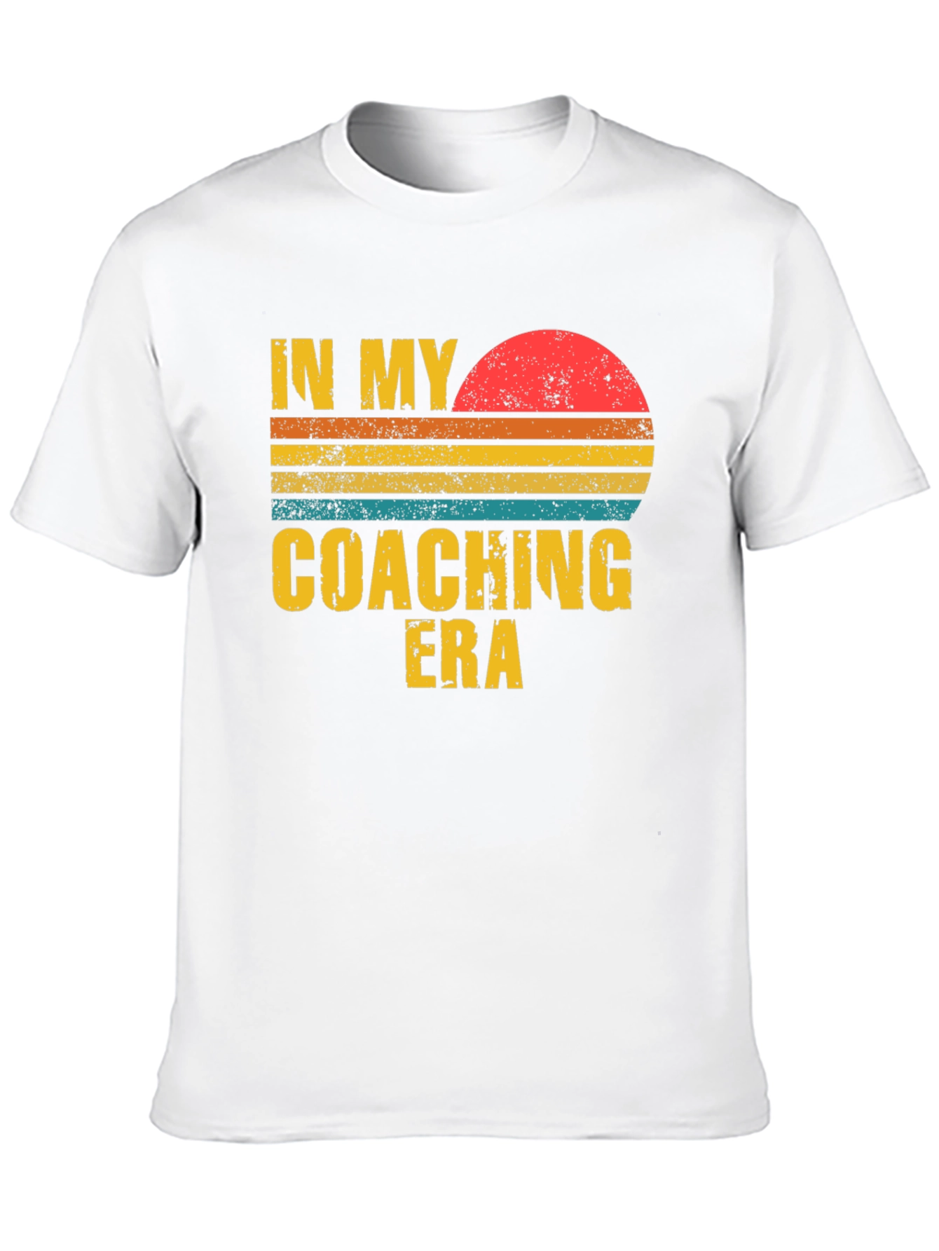 Coaching Era Graphic Tee - Retro Sunset Design