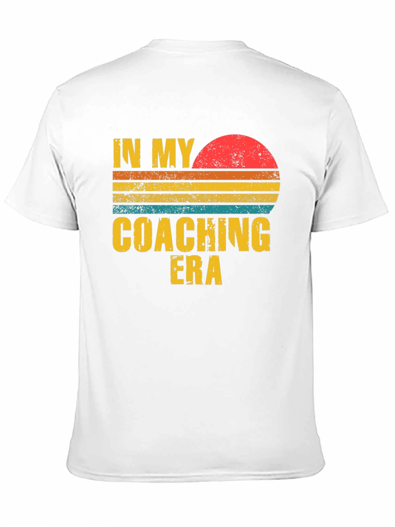 Coaching Era Graphic Tee - Retro Sunset Design