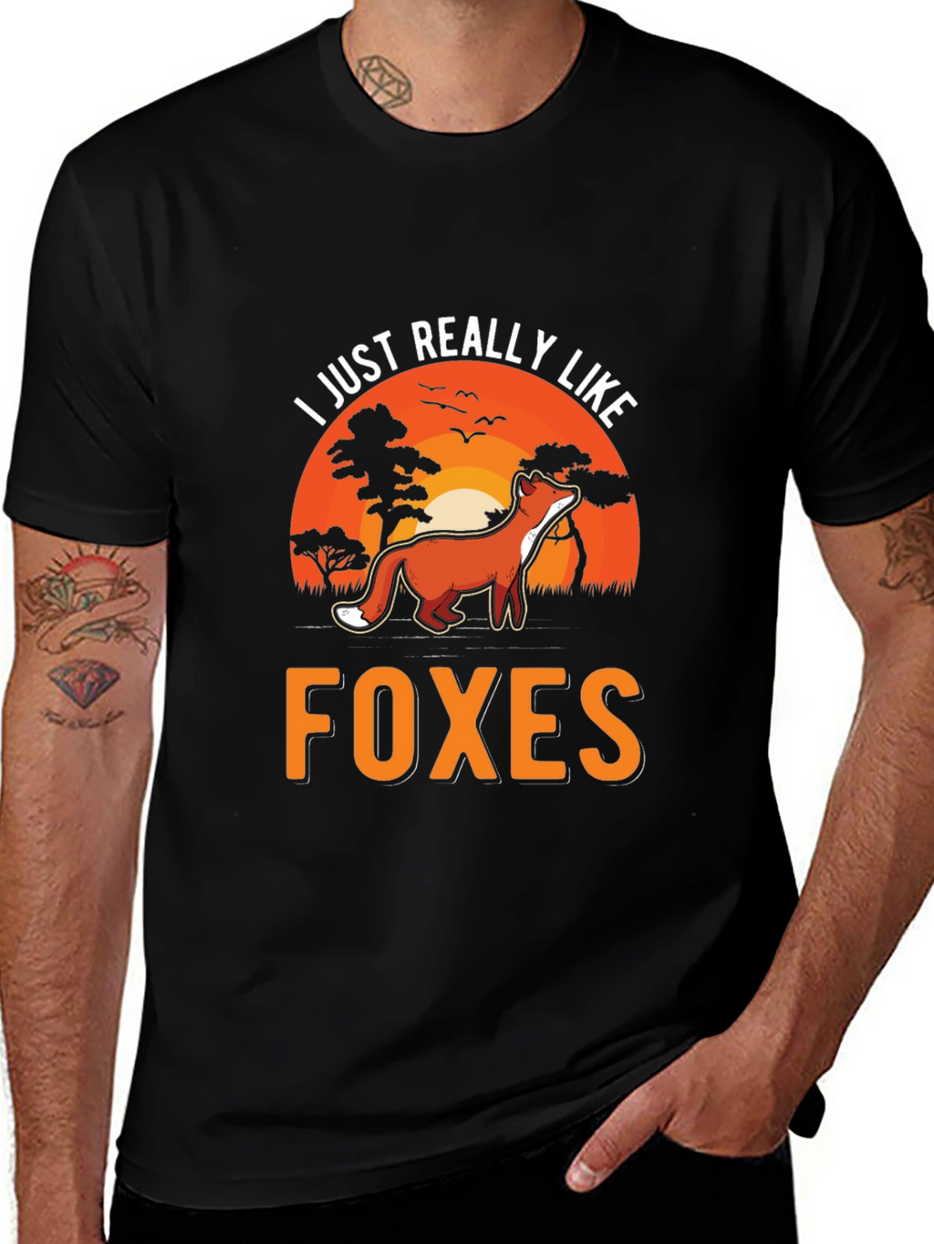 I Just Really Like Foxes Graphic Tee