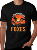 I Just Really Like Foxes Graphic Tee