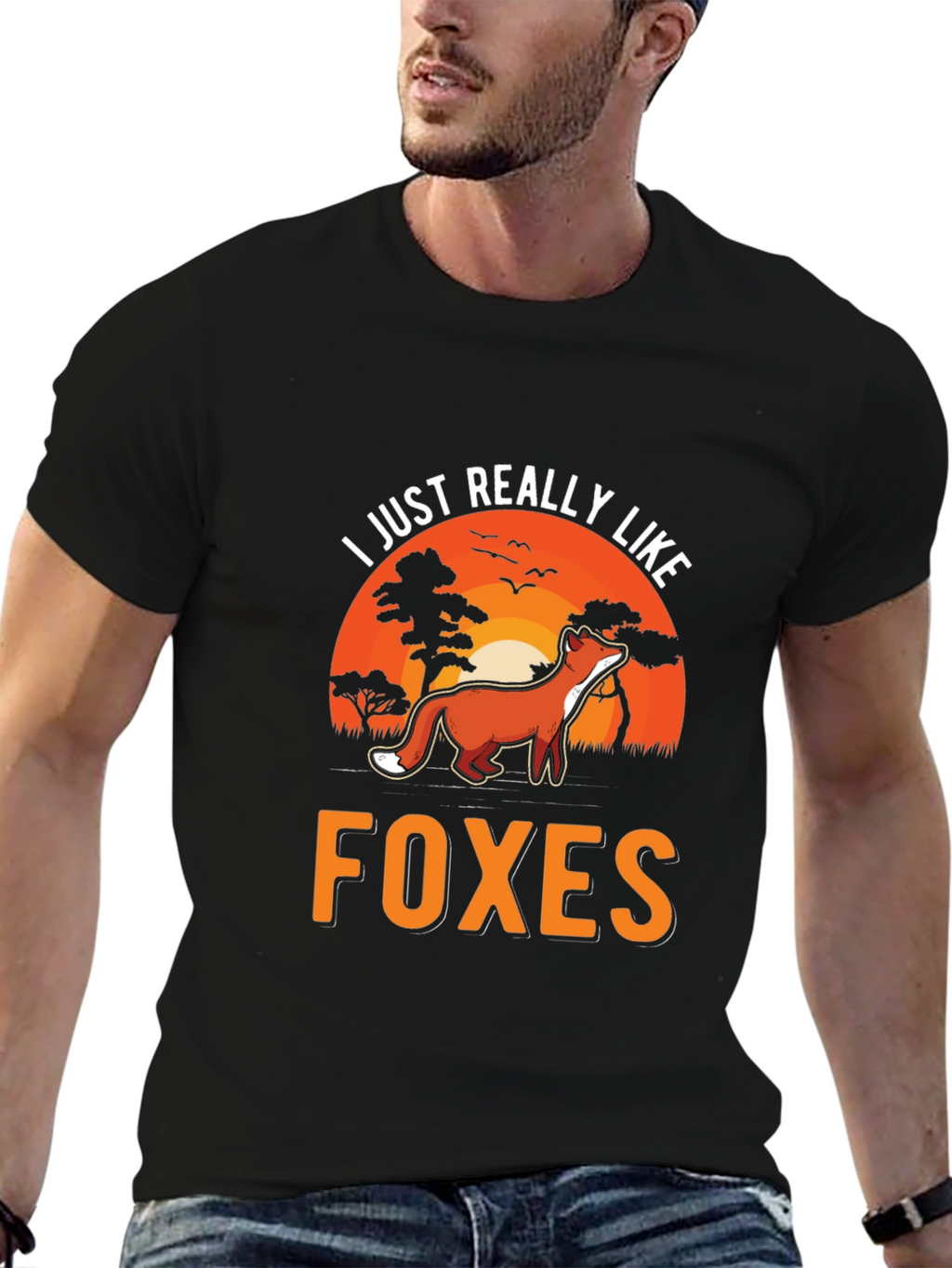 I Just Really Like Foxes Graphic Tee