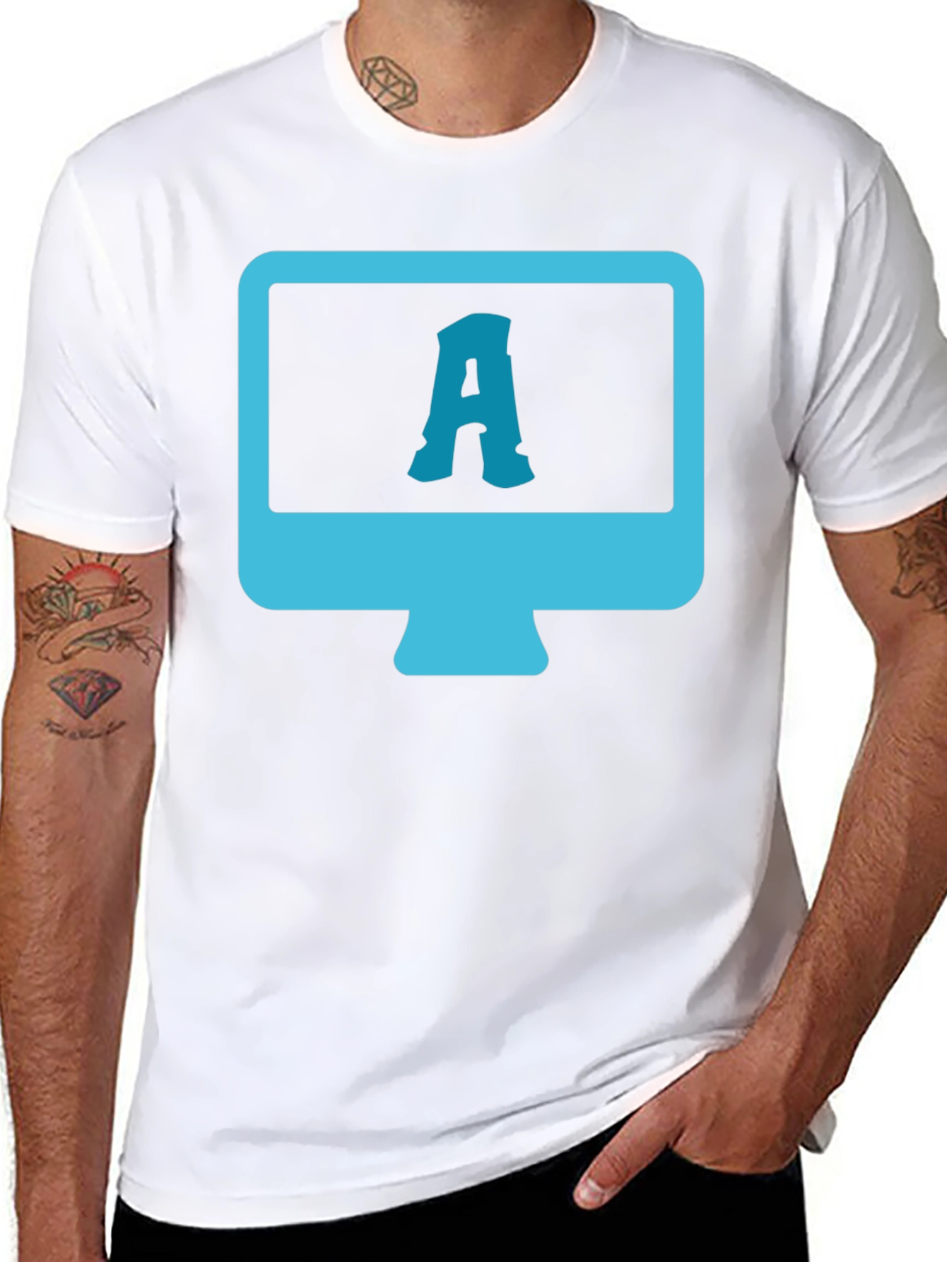 Techie Tee: Monitor with A