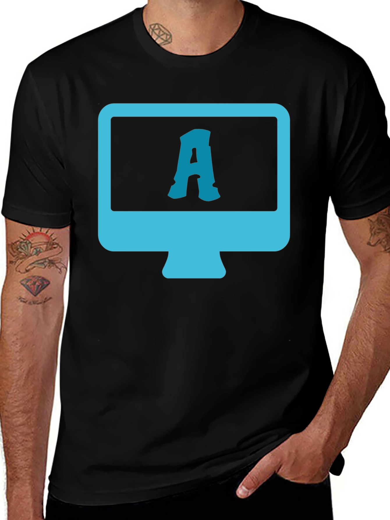 Techie Tee: Monitor with A