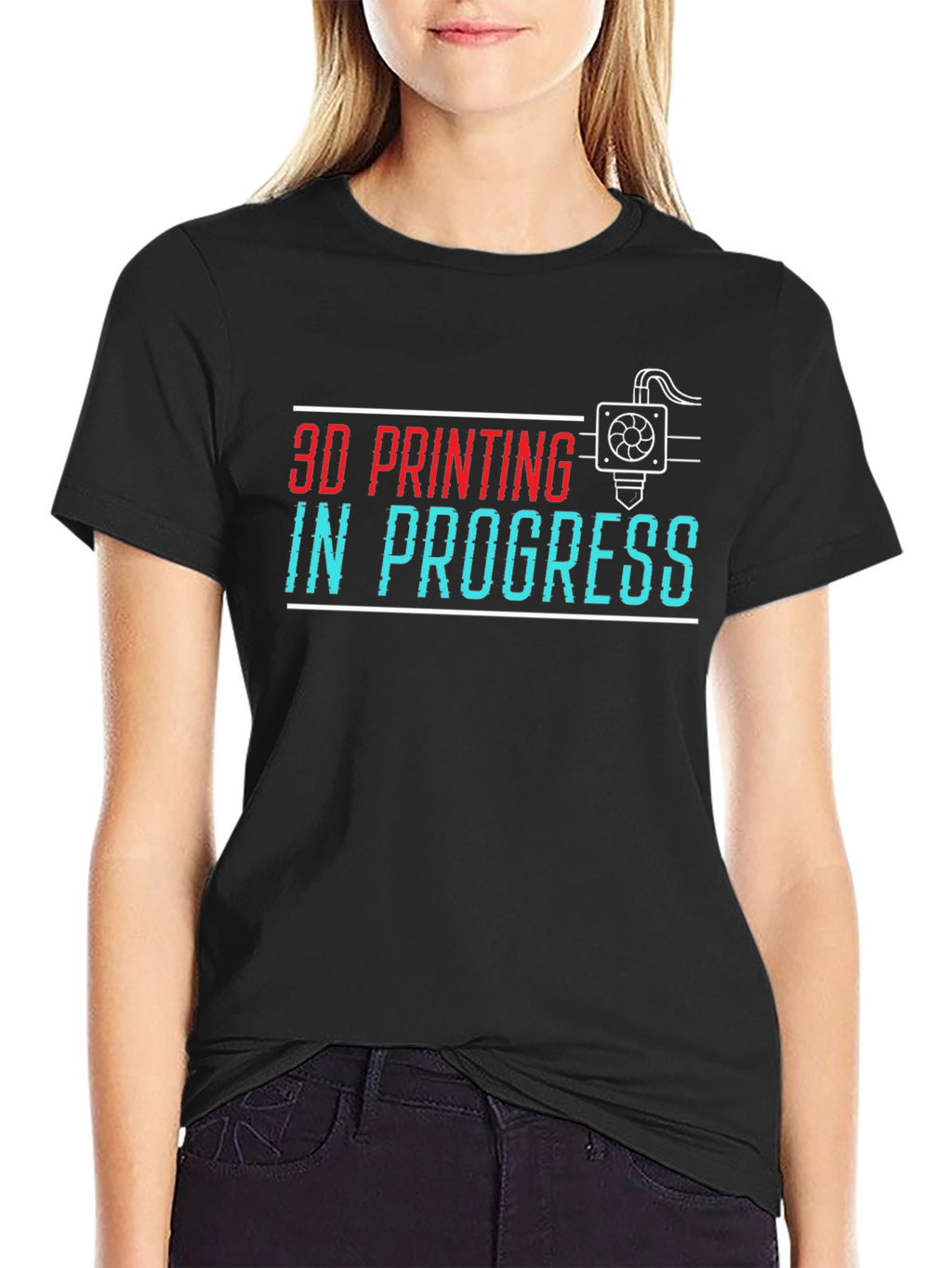 3D Printing in Progress Graphic T-Shirt