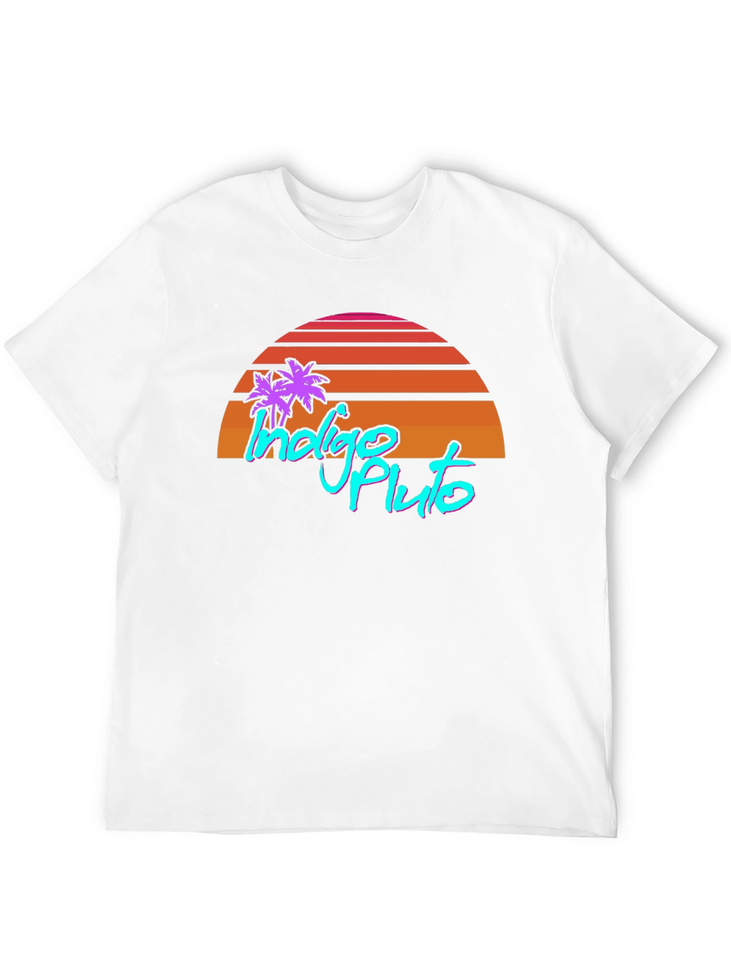 Indigo Pluto Retro Graphic T-Shirt