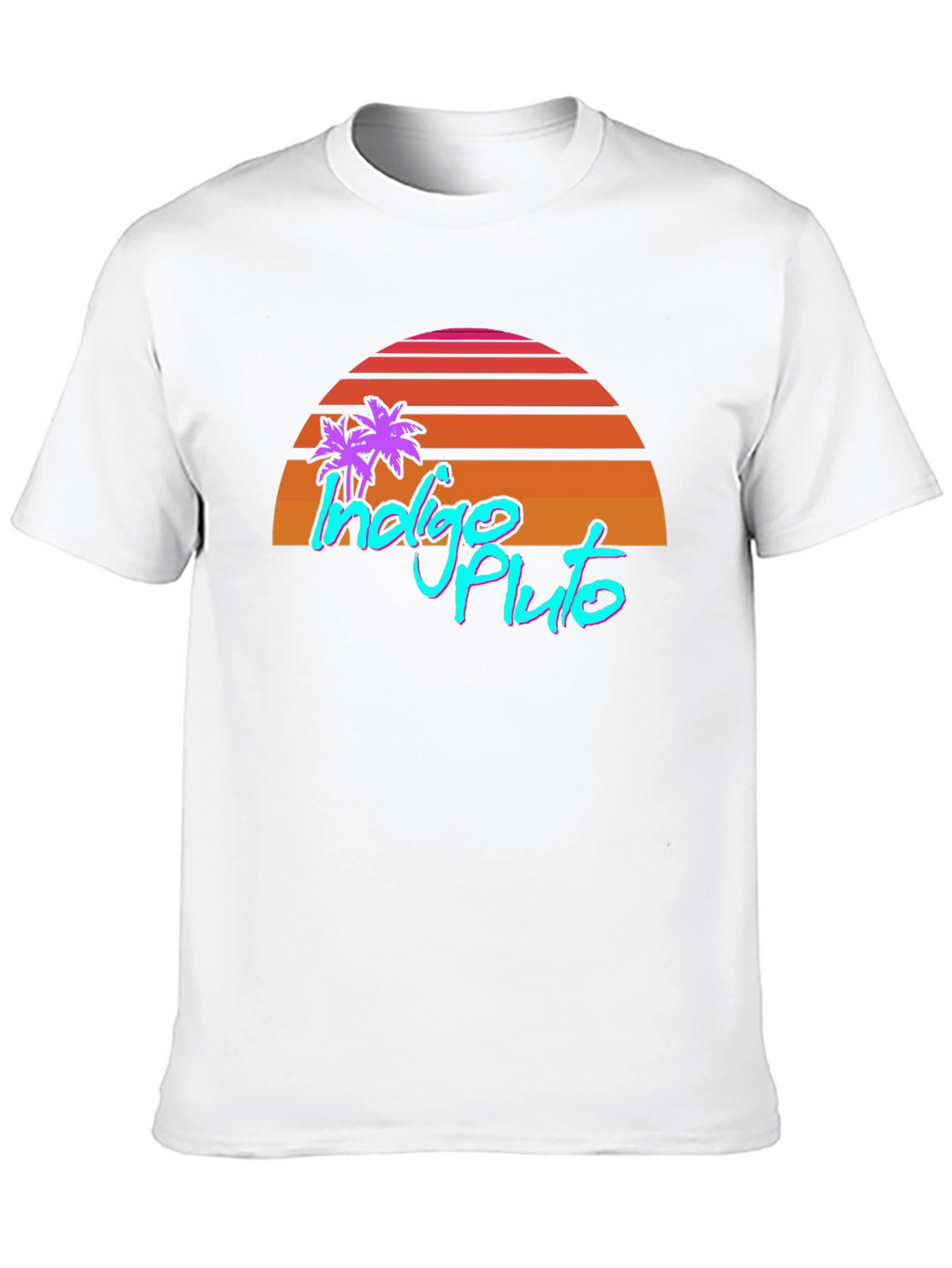 Indigo Pluto Retro Graphic T-Shirt