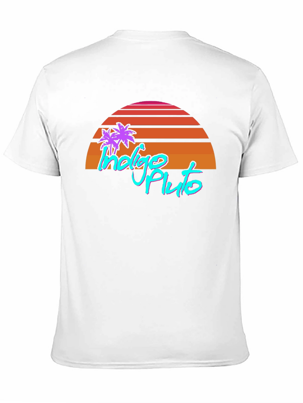 Indigo Pluto Retro Graphic T-Shirt