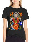 Abstract Graphic Print Mens T-Shirt