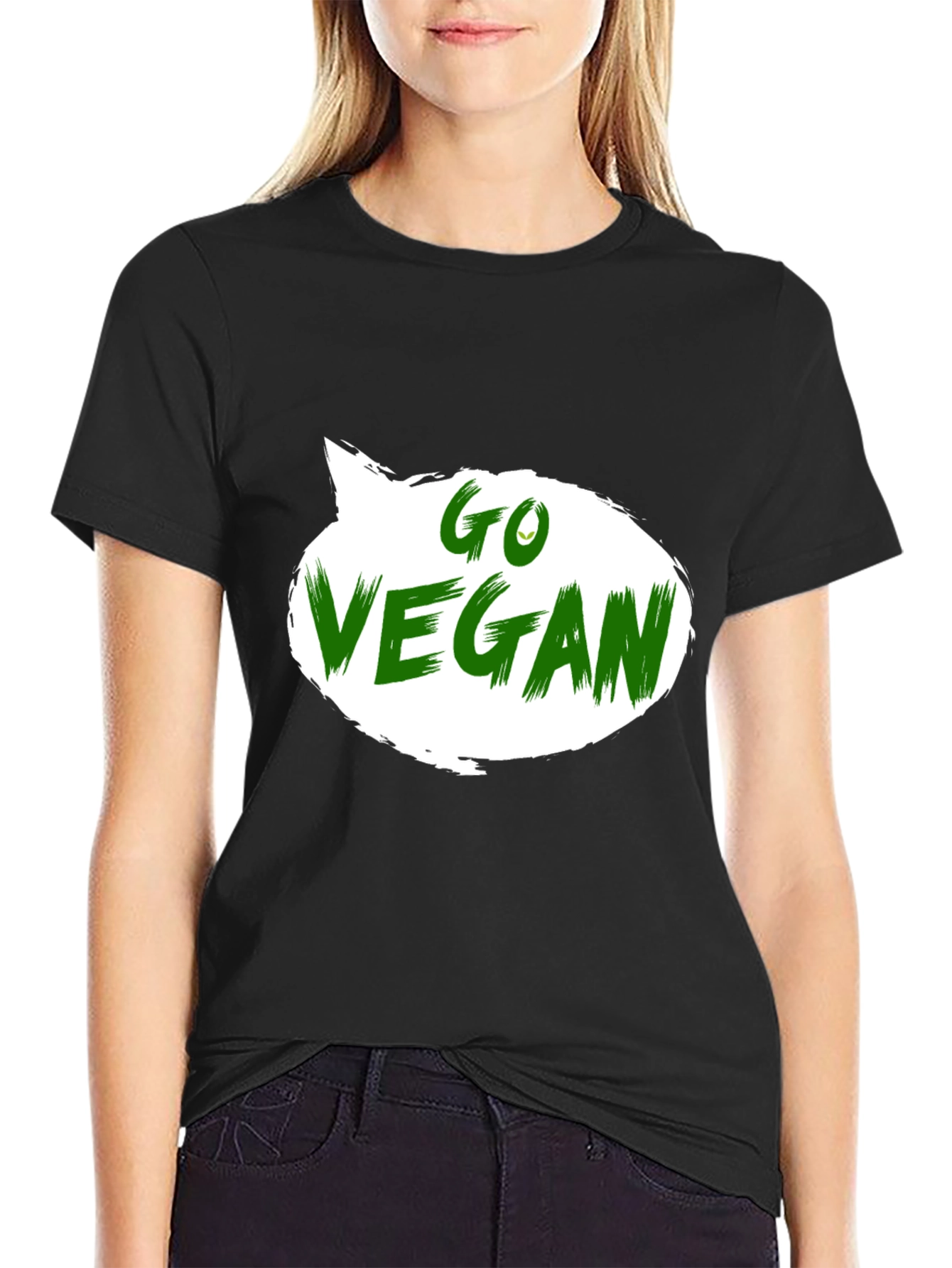 Go Vegan Black T-Shirt