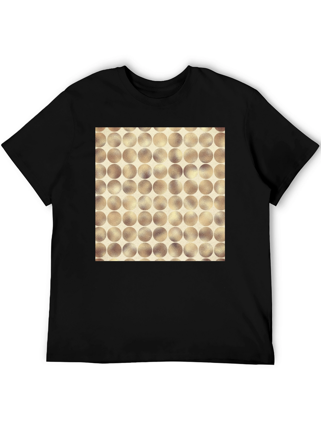 Modern Circle Pattern Tee - Stylish Casual Wear