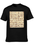 Modern Circle Pattern Tee - Stylish Casual Wear
