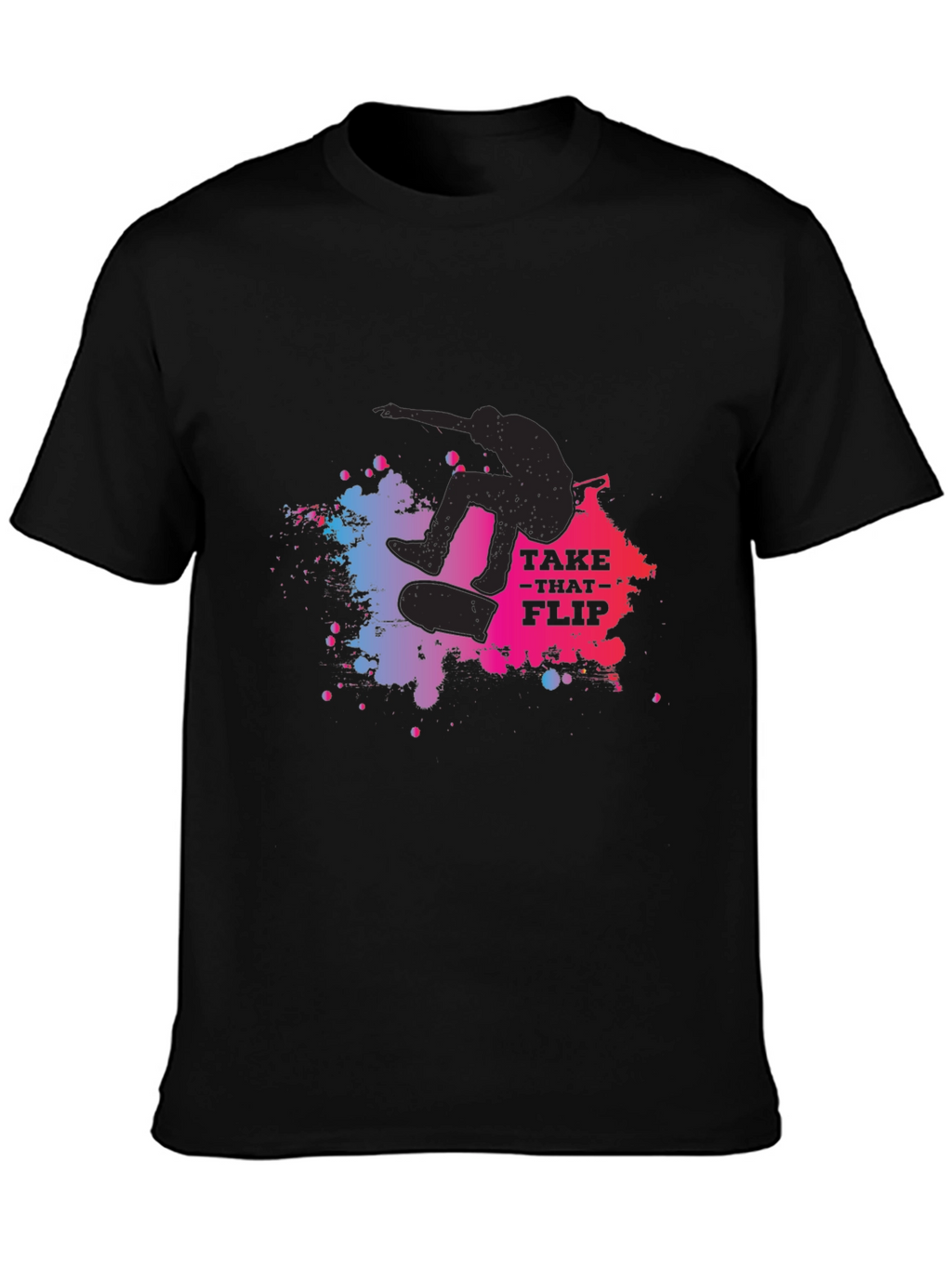 Skateboarder Graphic Tee: Take That Flip