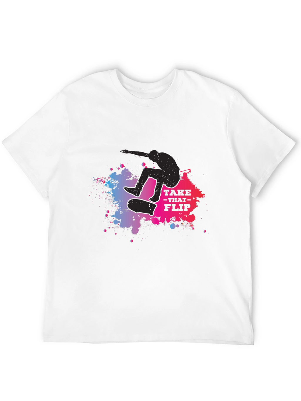 Skateboarder Graphic Tee: Take That Flip