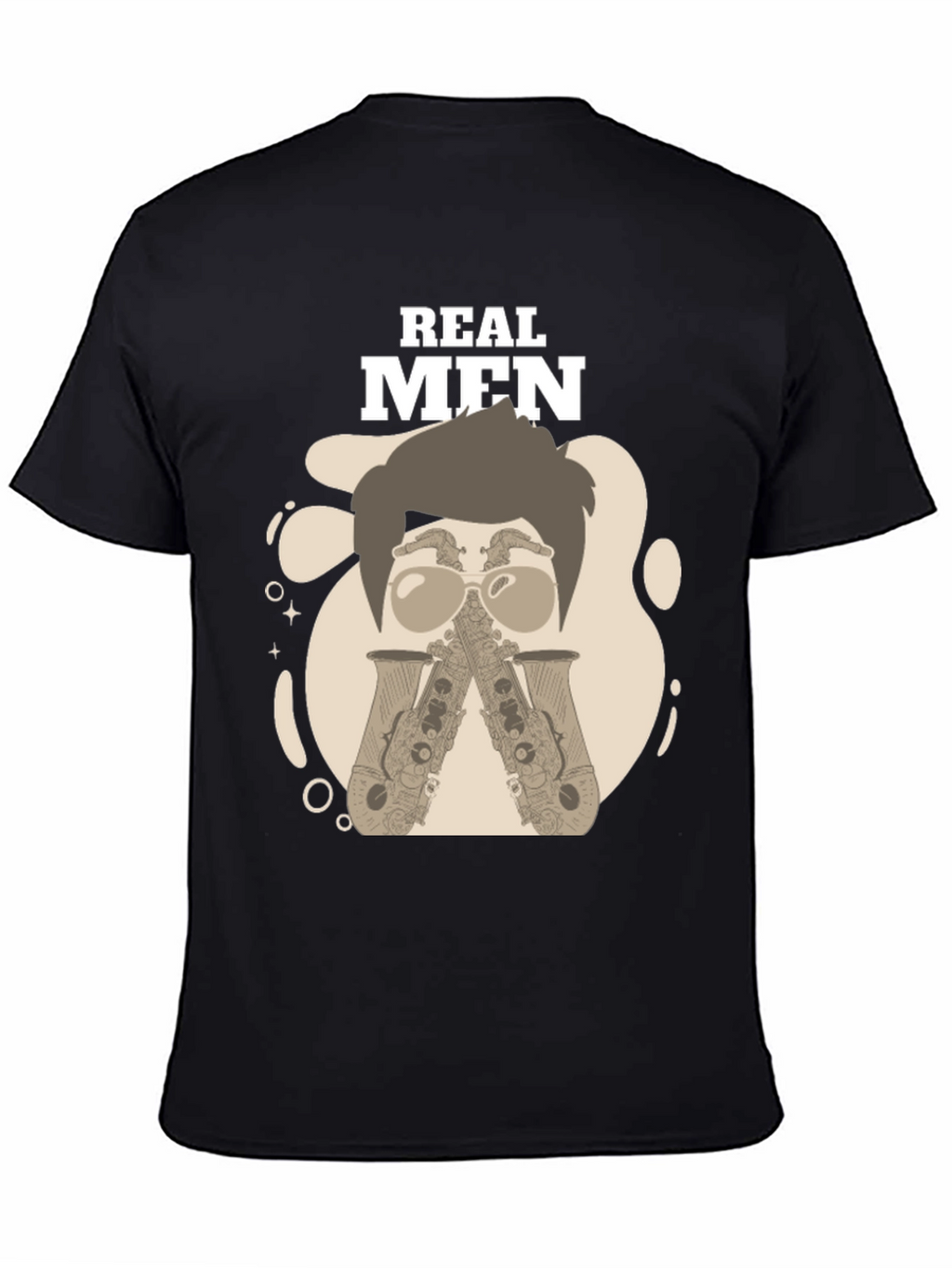 Real Men Saxophone T-Shirt - Unique Graphic Tee