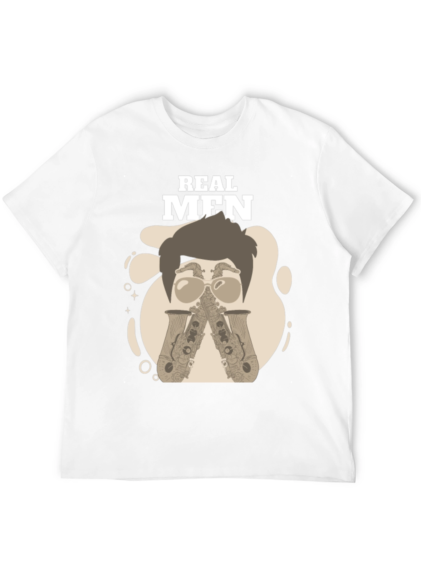 Real Men Saxophone T-Shirt - Unique Graphic Tee