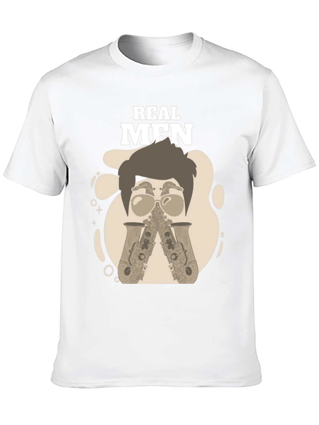 Real Men Saxophone T-Shirt - Unique Graphic Tee