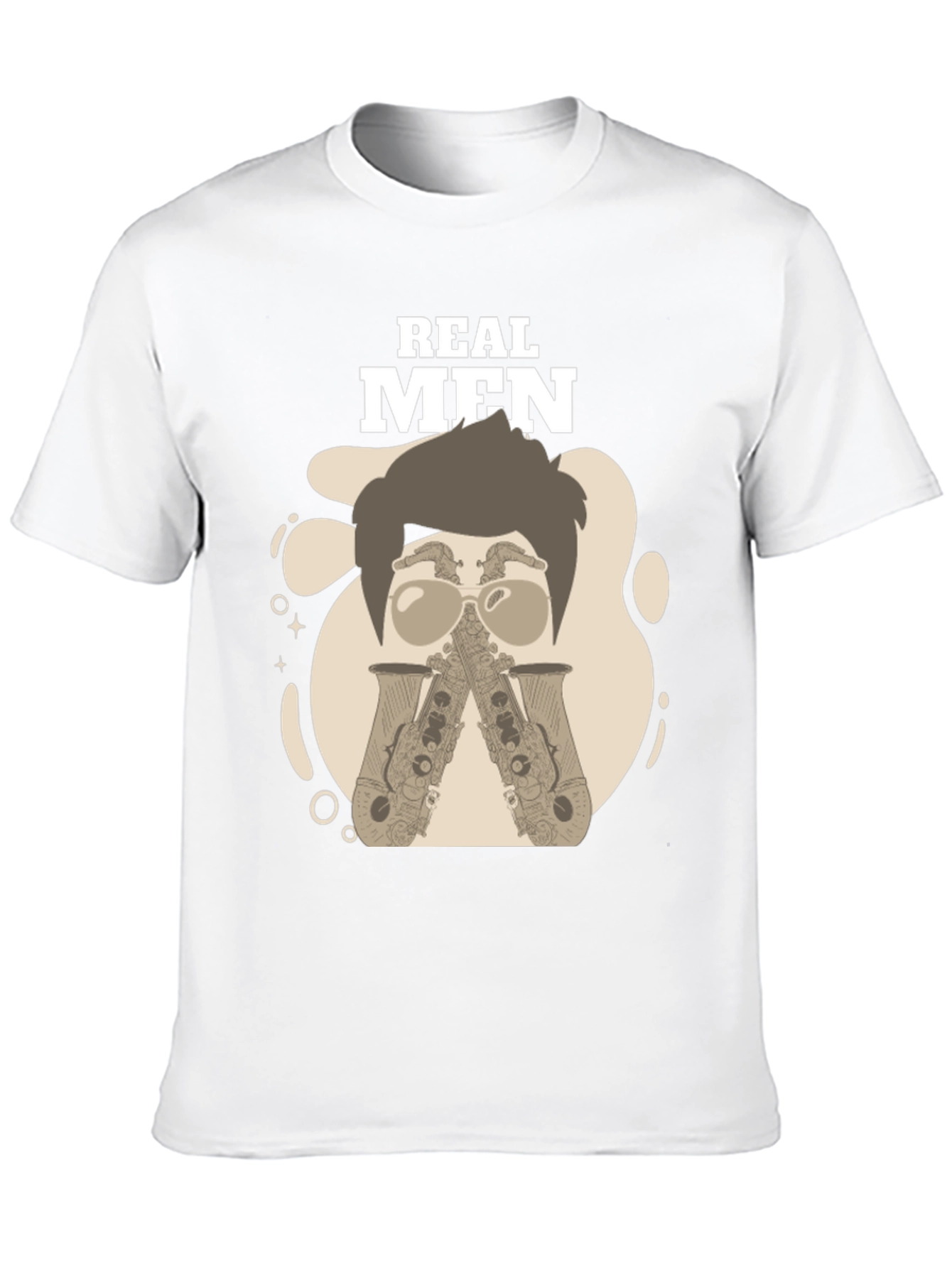 Real Men Saxophone T-Shirt - Unique Graphic Tee
