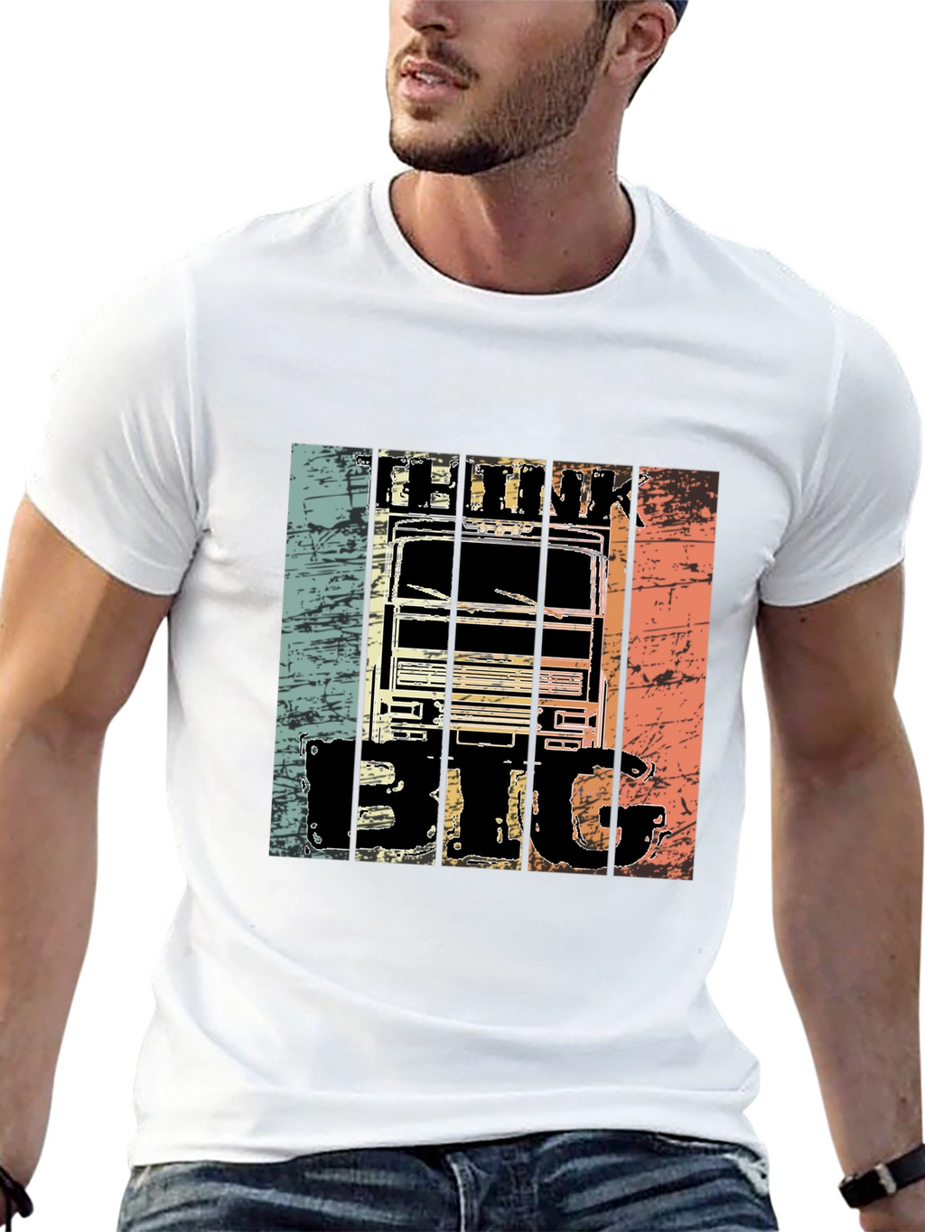 Think Big Truck Graphic T-Shirt