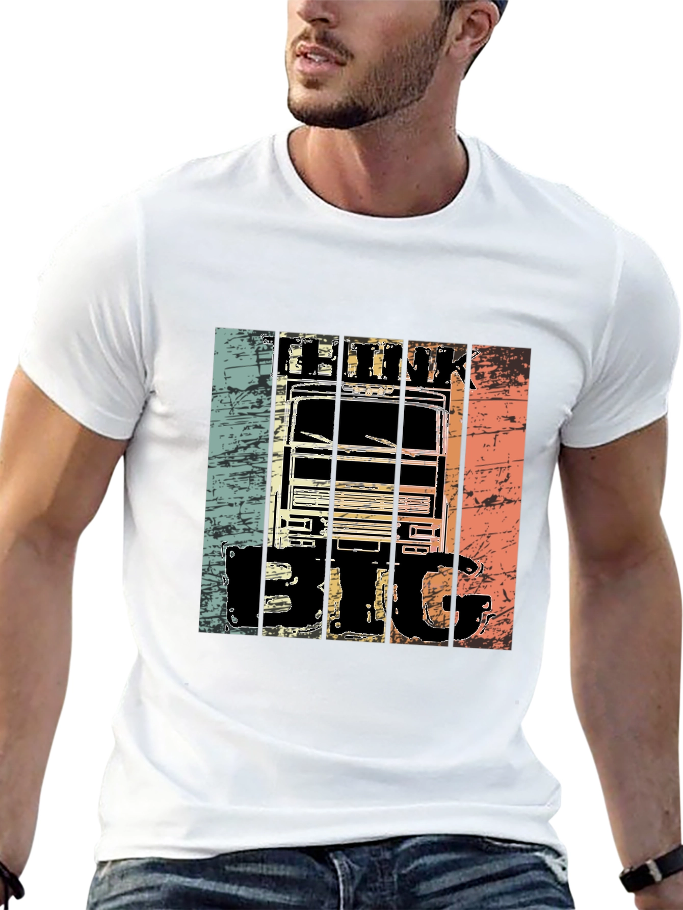 Think Big Truck Graphic T-Shirt