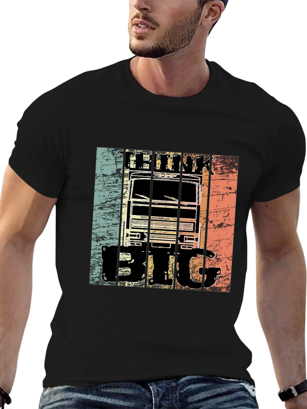 Think Big Truck Graphic T-Shirt