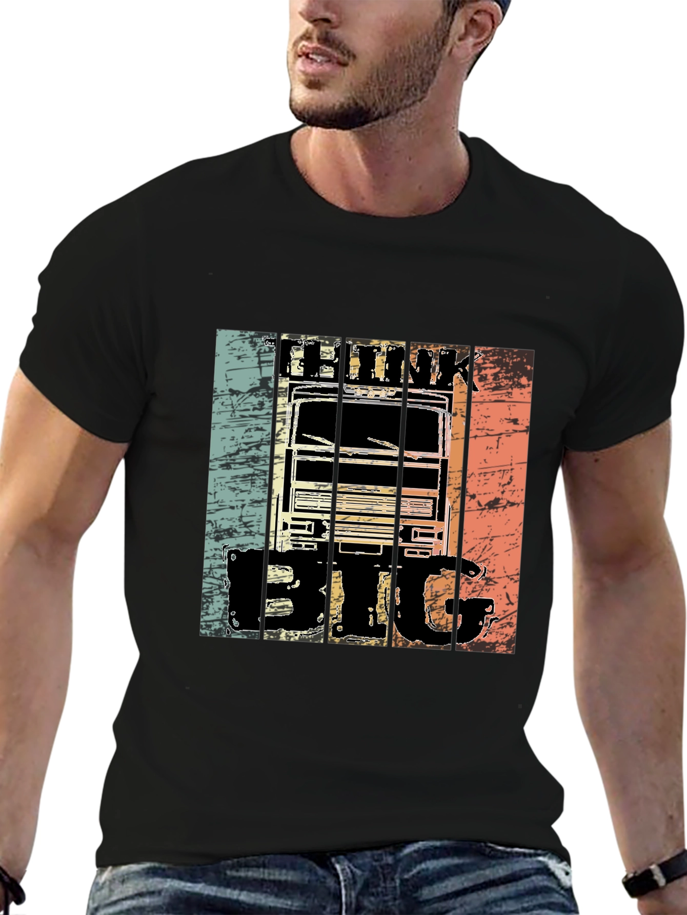Think Big Truck Graphic T-Shirt